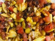 A picture of seafood salad