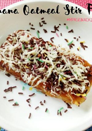 Foto resep Banana Oatmeal Stir Fry (Mpasi 13m+)