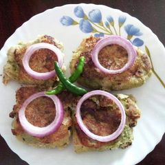 Baked fish with mint and coriander paste A picture of Baked fish with mint and coriander paste.