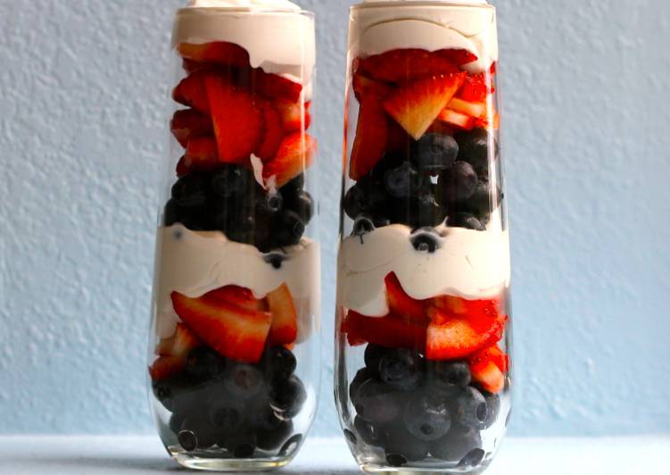 Recipe of Quick Fruit + coconut milk whipped cream parfait