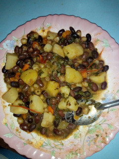 A picture of Fried githeri.