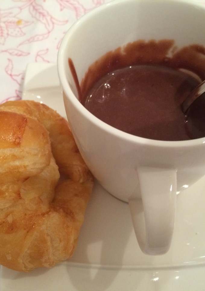 Una foto de Chocolate a la taza con nutella
