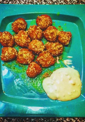 Una foto de Garlic Parmesan Popcorn Chicken