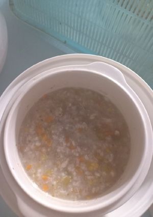 Foto resep Bubur steam ikan kembung 9m+