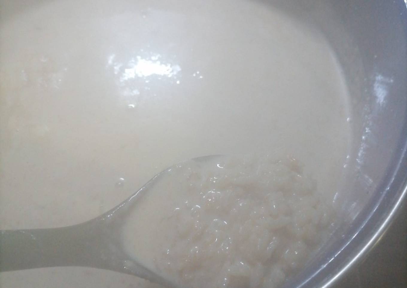 Arroz con leche y coco