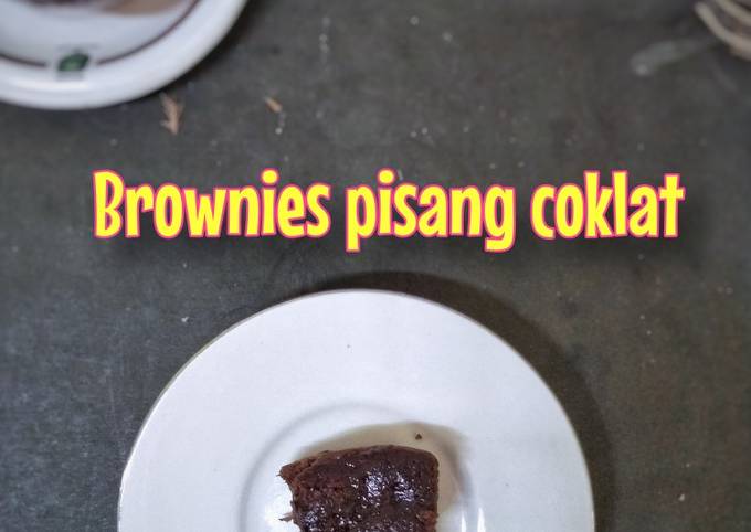 Brownies pisang coklat panggang