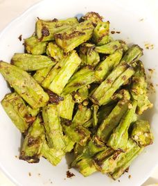 đậu bắp nướng