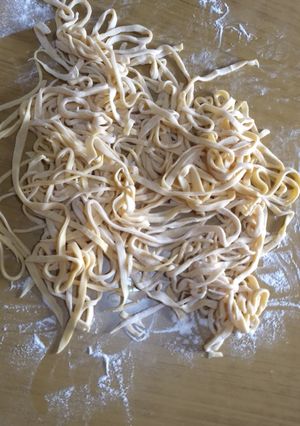 Una foto de Fideos caseros