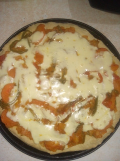 Una foto de Pizza de verduras