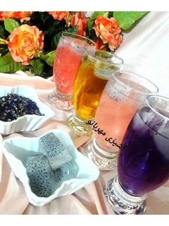 عکسی از دستور شربت گل پنیرک و تخم شربتی