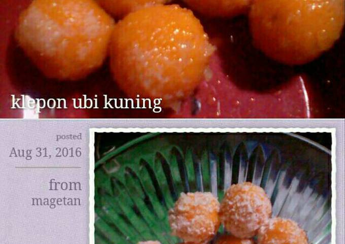 Resep Klepon ubi maizena yang Enak