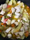 Guiso de pollo con papas