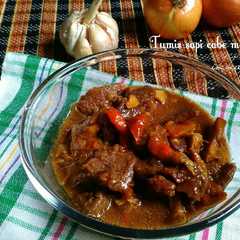 A picture of Tumis sapi cabe ijo.