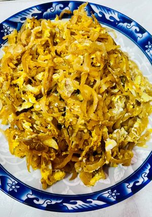 รูปของ หัวไชโป๊ผัดไข่มังสวิรัติ