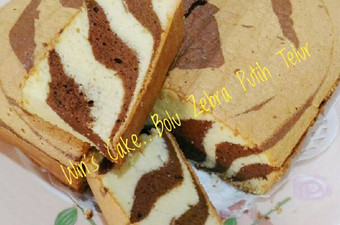 Cara Membuat Bolu Zebra Putih Telur Irit Anti Gagal