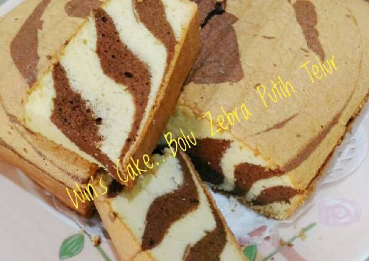 Bolu Zebra Putih Telur