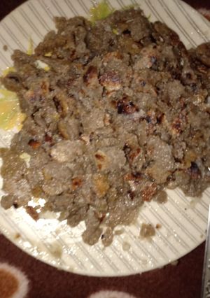 A picture of Bajre(millet) Ka churma.