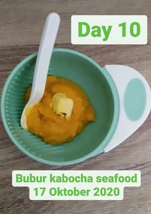 Foto resep Kabocha seafood mpasi menu lengkap 6 bulan