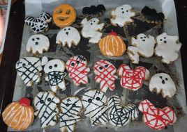 Galletitas Halloween decoradas por los niños 🎃🎃
