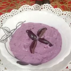 A picture of Black currant Srikhand.