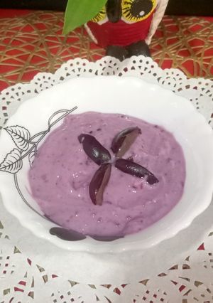 A picture of Black currant Srikhand.