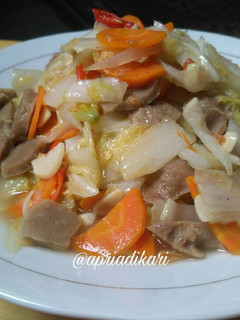 Foto resep Tumis sawi putih wortel baso