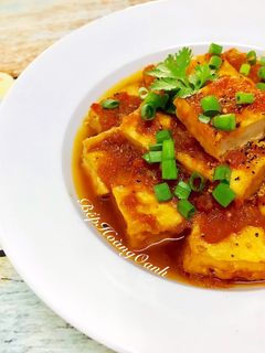 Hình của món Đậu Hủ Xốt Cà Chua (Chay).
