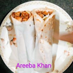 A picture of Homemade Chicken shwarma.