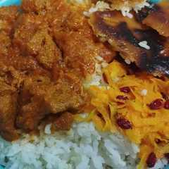 A picture of چلو گوشت.