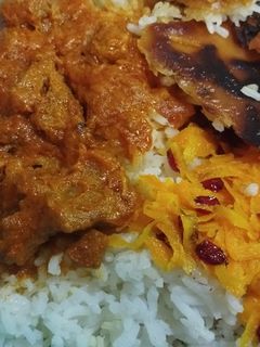 عکسی از دستور چلو گوشت