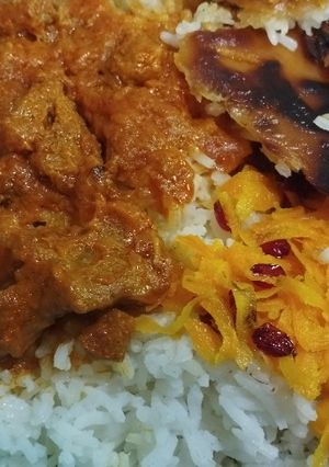 عکسی از دستور چلو گوشت