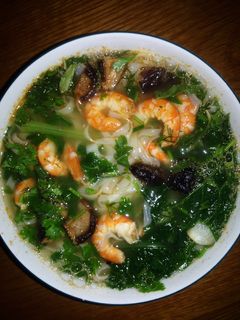 Hình của món Bánh đa tôm.