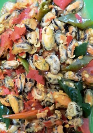 Foto resep Kerang ijo kupas bumbu pedas