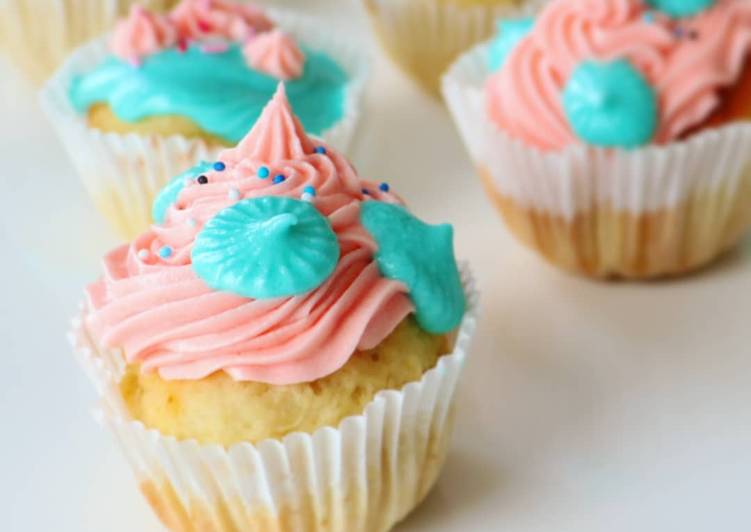 Cupcakes vegan Gender reveal
