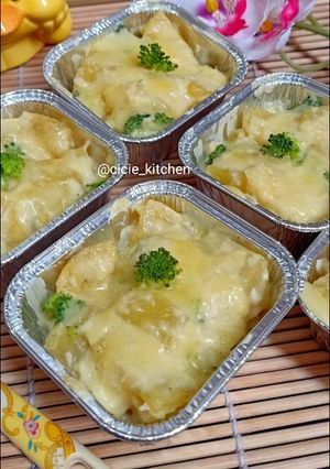 Foto resep Cheesy baked potatoes