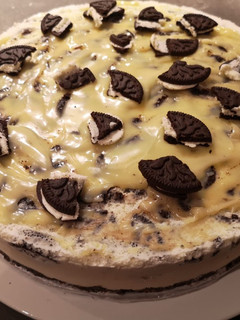 Una foto de Oreo cheesecake