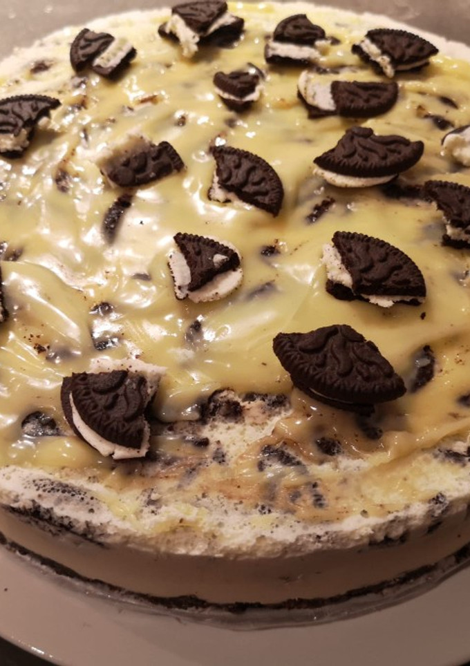 Una foto de Oreo cheesecake
