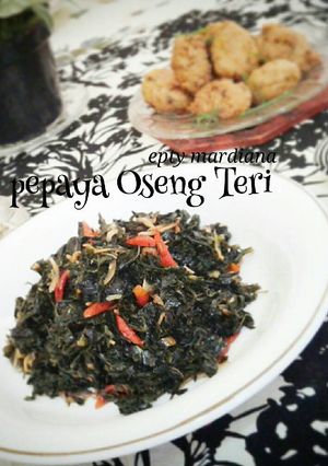 Foto resep Daun Pepaya Oseng Teri