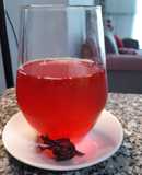 Chicha de saril también conocido como agua de Jamaica 🎄☃️