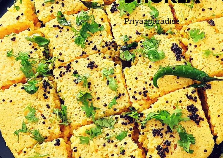 Steps to Prepare Super Quick Homemade Dhokla