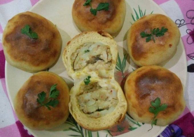 Stuff bun without yeast Recipe