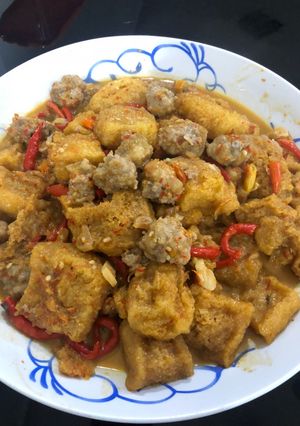 Foto resep Sambel goreng krecek bola daging