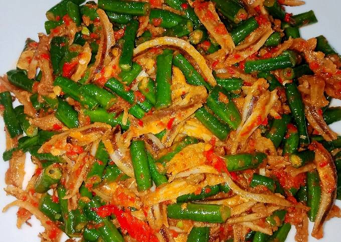 Resep Sambal Teri mix Kacang Panjang yang Enak Banget