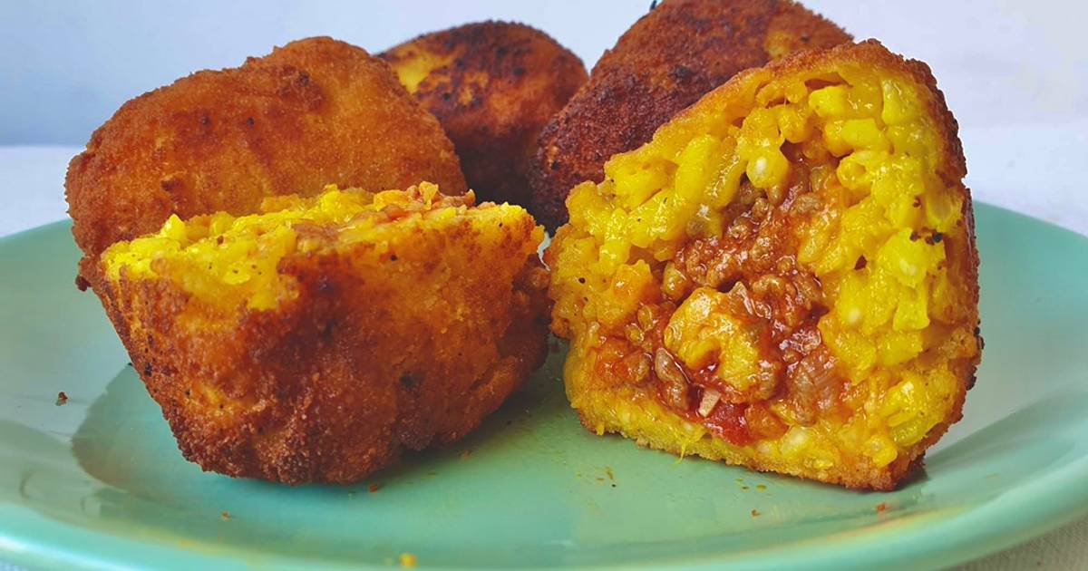 Arancini di Riso alla Bolognese Receta de ⓙⓤⓐⓝⓕⓡⓐ- Cookpad