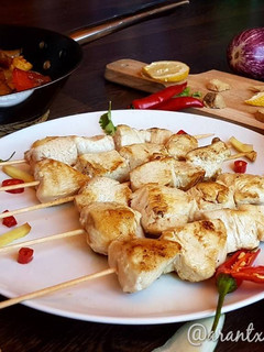 Una foto de Pollo thai al jengibre