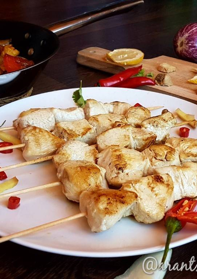 Una foto de Pollo thai al jengibre