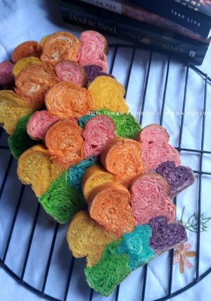 Foto resep Roti Tawar Rainbow