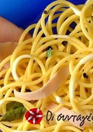 Φωτογραφία της συνταγής Barilla Spaghettini με σπαράγγια και προσούτο