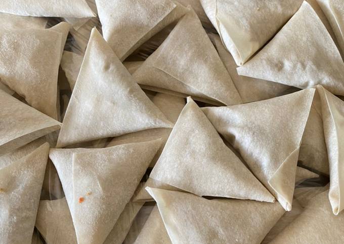 Steps to Make Quick Beef mince samosa