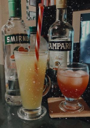 Una foto de Campari de naranja.🍊👩🏼‍🍳🍹